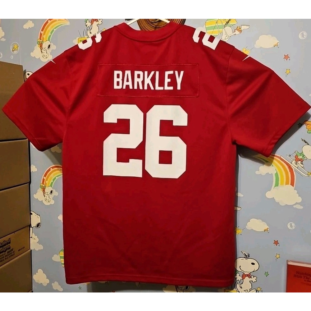 Nike On Field NFL New York Giants Saquon Barkley #26 Jersey Youth XL 18/20 Red